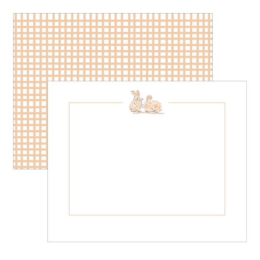 Boxed Flat Note Card Set, Bunnies