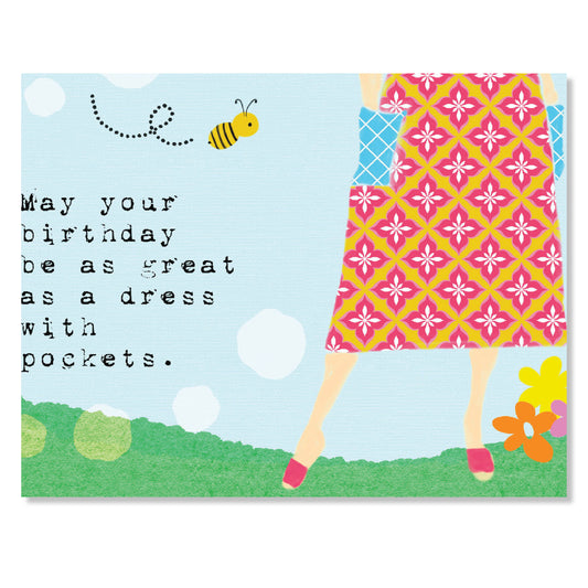 Greeting Card, Dress with Pockets