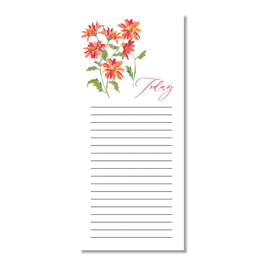 List Pad, Happy Flowers