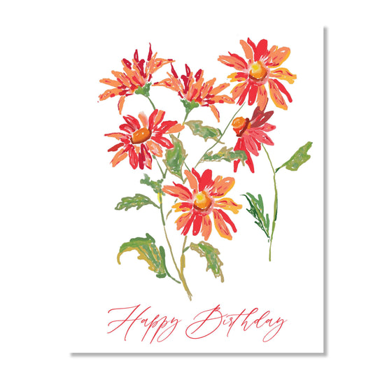 Greeting Card, Happy Flowers