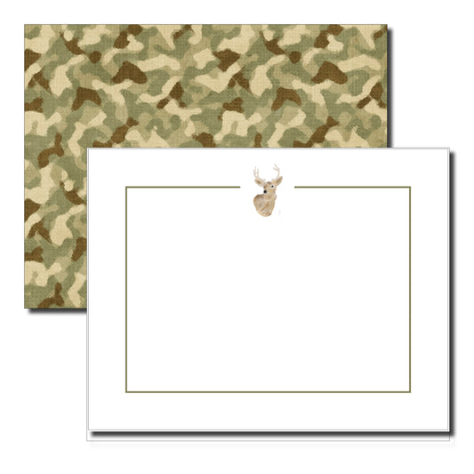 Boxed Flat Note Card Set, Lone Deer