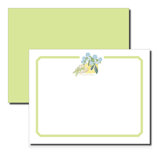 Boxed Flat Note Card Set, Nantucket Flowers