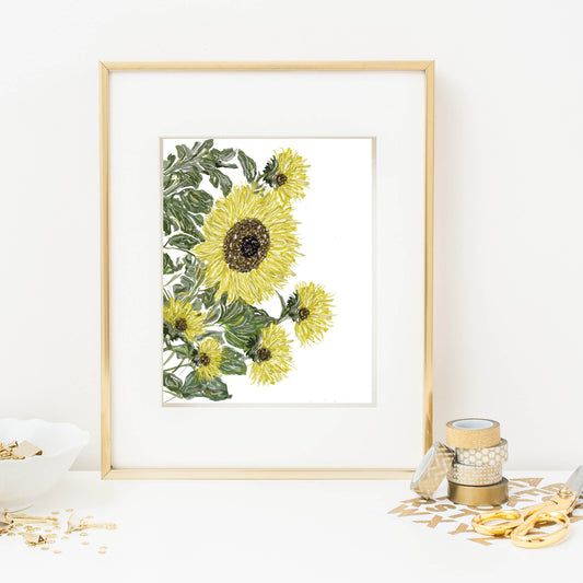 Art Print, Sunflowers