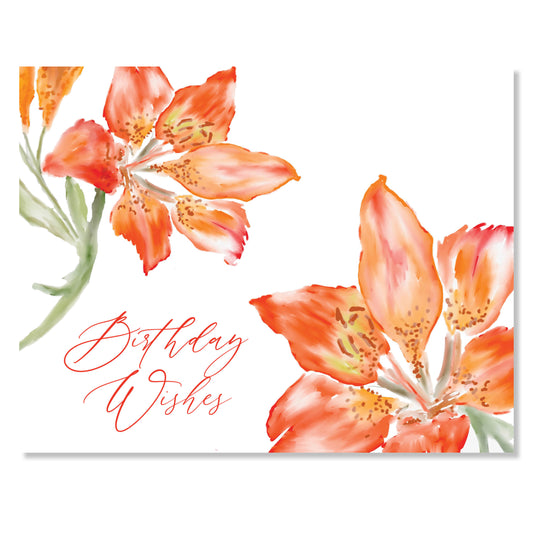 Greeting Card, Tiger Lilies